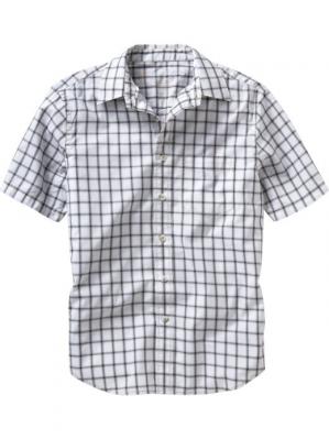 Windowpane check shirt